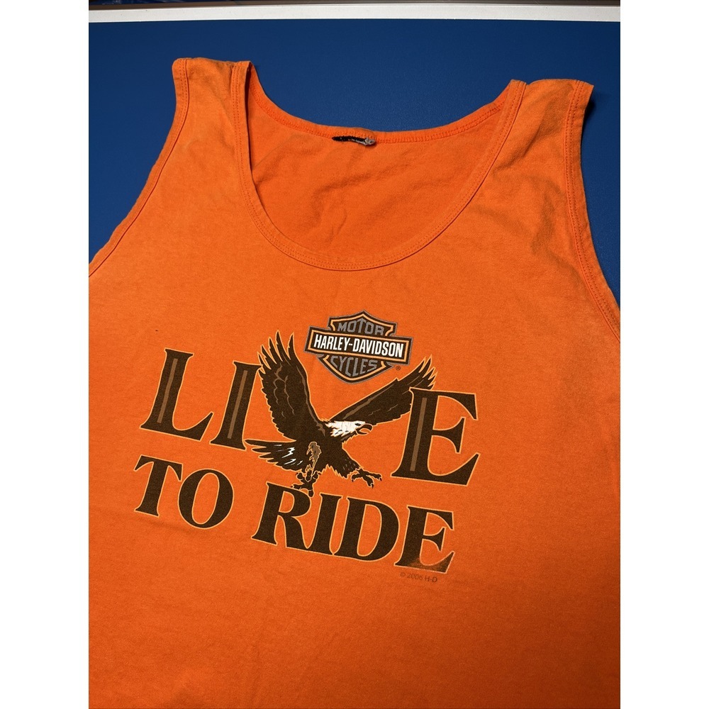 Y2K Harley Davidson Shirt Kona Hawaii Mens XL 2006 Live To Ride‎ Eagle Volcano - Picture 4 of 5